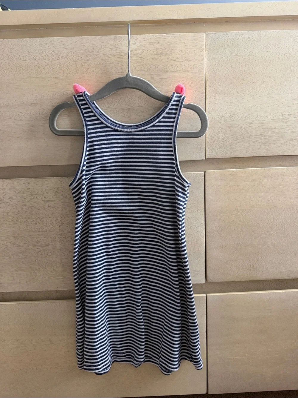 Cat & Jack Navy Blue and White Striped Girls Swim Coverup
